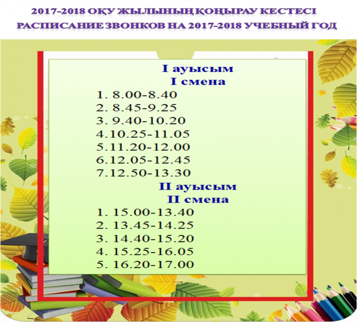 Расписание уроков