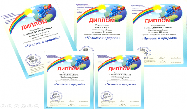 2017-2018 о.ж. оқушылар жетістіктері - Достижения учащихся 2017-2018 уч.год