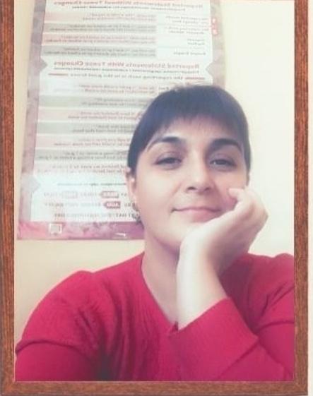 Ахметова Зейнаб Джаватовна 19.02.1986г. окончила школу в 2004 году. В данное время работает в частная школа,  American school.