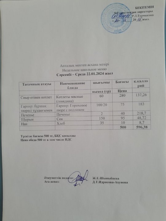 Ас мәзірі