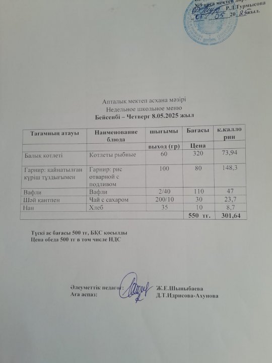 Ас мәзірі
