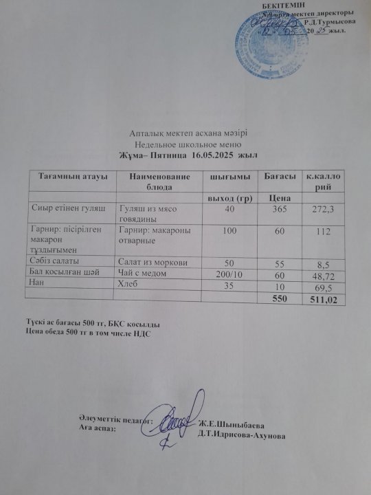 Ас мәзірі