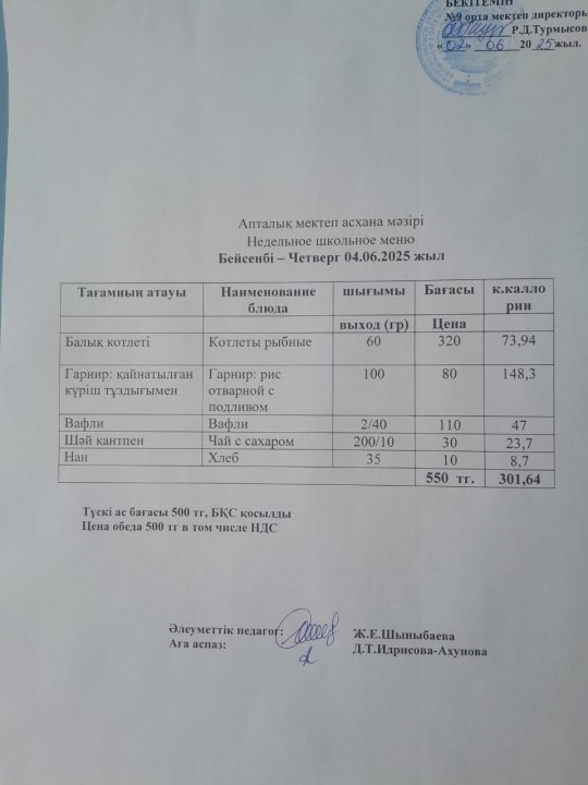 Ас мәзірі