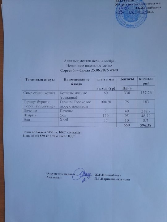 Ас мәзірі