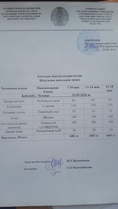 Ас мәзірі
