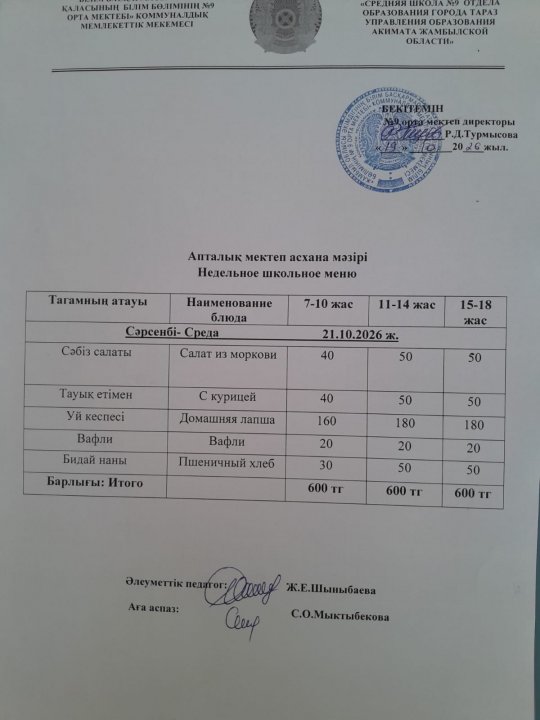 Ас мәзірі